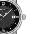 Tissot T Classic Bridgeport Black Dial Black Leather Strap Watch For Men - T097.410.16.058.00