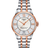 Tissot Chemin Des Tourelles Powermatic 80 Lady Silver Dial Two Tone Steel Strap Watch For Women - T099.207.22.118.02