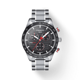 Tissot T Sport PRS 516 Chronograph Black Dial Silver Steel Strap Watch For Men - T100.417.11.051.01