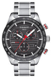 Tissot T Sport PRS 516 Chronograph Black Dial Silver Steel Strap Watch For Men - T100.417.11.051.01