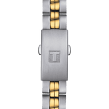 Tissot T Classic PR 100 Sport Chic White Dial Two Tone Steel Strap Watch For Women - T101.210.22.031.00