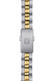 Tissot T Classic PR 100 Sport Chic White Dial Two Tone Steel Strap Watch For Women - T101.210.22.031.00