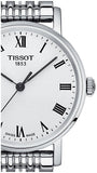 Tissot T Classic Everytime Small White Dial Silver Mesh Bracelet Watch For Women - T109.210.11.033.00