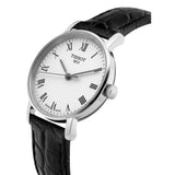 Tissot Everytime Small White Dial Black Leather Strap Watch For Women - T109.210.16.033.00