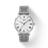 Tissot T Classic Everytime White Dial Silver Mesh Bracelet Watch For Men - T109.410.11.033.00