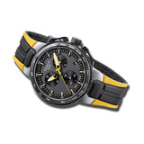 Tissot T Bike Cycling Tour de France Black Dial Two Tone Rubber Strap Watch For Men - T111.417.37.441.00