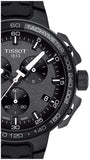 Tissot T Race Cycling Chronograph Black Dial Black Rubber Strap Watch For Men - T111.417.37.441.03