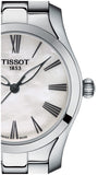 Tissot T Wave T Lady Mother of Pearl Dial Silver Steel Strap Watch For Women - T112.210.11.113.00