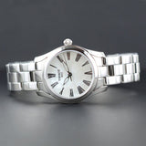 Tissot T Wave T Lady Mother of Pearl Dial Silver Steel Strap Watch For Women - T112.210.11.113.00