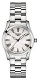 Tissot T Wave T Lady Mother of Pearl Dial Silver Steel Strap Watch For Women - T112.210.11.113.00