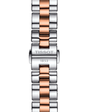 Tissot T Wave Mother of Pearl Dial Two Tone Steel Strap Watch For Women - T112.210.22.113.01