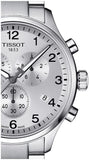 Tissot Chrono XL Classic Silver Dial Silver Steel Strap Watch For Men - T116.617.11.037.00