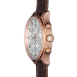 Tissot Chrono XL Classic Silver Dial Brown Leather Strap Watch For Men - T116.617.36.037.00