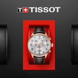 Tissot Chrono XL Classic Silver Dial Brown Leather Strap Watch For Men - T116.617.36.037.00