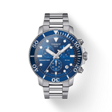 Tissot Seastar 1000 Chronograph Blue Dial Silver Steel Strap Watch For Men - T120.417.11.041.00