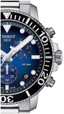 Tissot Seastar 1000 Chronograph Driver Blue Dial Silver Steel Strap Watch For Men - T120.417.11.041.01