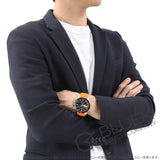 Tissot Seastar 1000 Chronograph Black Dial Orange Rubber Strap Watch For Men - T120.417.17.051.01