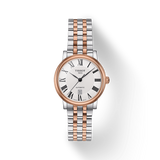 Tissot T Classic Carson Premium 30 White Dial Two Tone Steel Strap Watch for Women - T122.207.22.033.00