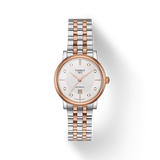 Tissot T Classic Carson Premium Diamonds White Dial Two Tone Steel Strap Watch for Women - T122.207.22.036.00