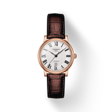 Tissot T Classic Carson Premium White Dial Brown Leather Strap Watch for Women - T122.207.36.033.00