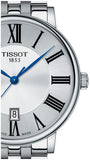 Tissot Carson Premium Quartz Silver Dial Silver Steel Strap Watch For Men - T122.410.11.033.00