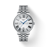 Tissot Carson Premium Quartz Silver Dial Silver Steel Strap Watch For Men - T122.410.11.033.00