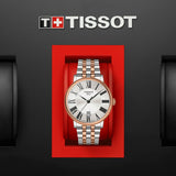 Tissot Carson Premium White Dial Two Tone Steel Strap Watch For Men - T122.410.22.033.00