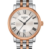 Tissot Carson Premium White Dial Two Tone Steel Strap Watch For Men - T122.410.22.033.00