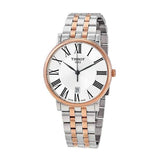 Tissot Carson Premium White Dial Two Tone Steel Strap Watch For Men - T122.410.22.033.00