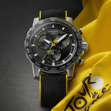 Tissot Supersport Chrono Black Dial Black Nylon Strap Watch for Men - T125.617.17.051.02