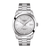 Tissot Gentleman Powermatic 80 Silicium Silver Dial Silver Steel Strap Watch For Men - T127.407.11.031.00