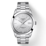 Tissot Gentleman Powermatic 80 Silicium Silver Dial Silver Steel Strap Watch For Men - T127.407.11.031.00