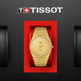 Tissot PRX Champagne Yellow Gold Dial Gold Steel Strap Watch for Men - T137.410.33.021.00