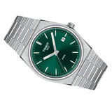 Tissot PRX Green Dial Silver Steel Strap Watch For Men - T137.410.11.091.00