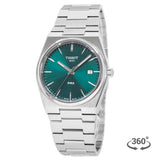 Tissot PRX Green Dial Silver Steel Strap Watch For Men - T137.410.11.091.00