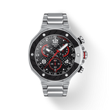 Tissot T Race Moto GP Limited Edition Chronograph Black Dial Silver Steel Strap Watch for Men - T141.417.11.057.00