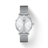 Tissot Everytime Lady Silver Dial Silver Mesh Bracelet Watch for Women - T143.210.11.011.00