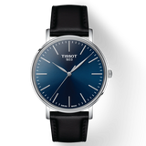 Tissot Everytime Gent Blue Dial Black Leather Strap Watch for Men - T143.410.16.041.00