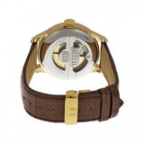 Tissot T Classic Le Locle Automatic Gold Dial Maroon Leather Strap Watch For Men - T41.5.413.73