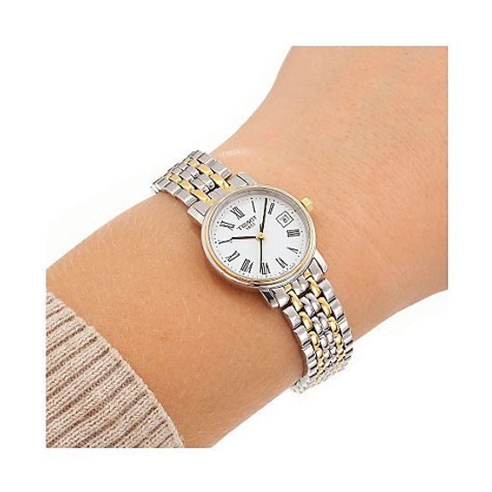 Tissot T Classic Desire Two Tone Quartz Watch For Women