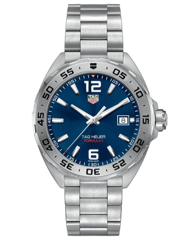 Tag Heuer Formula 1 Stainless Steel 41mm Blue Dial Silver Steel Strap Watch for Men - WAZ1118.BA0875 by Tag Heuer sold by Watch Connection