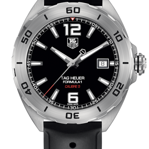 Tag heuer formula 1 2025 calibre 5 rubber strap