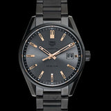 Tag Heuer Carrera Special Edition 39mm Black Dial Black Steel Strap Watch for Women - WAR1113.BA0602
