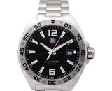 Tag Heuer Formula 1 Stainless Steel 41mm Black Dial Silver Steel Strap Watch for Men - WAZ1112.BA0875