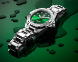 Tag Heuer Aquaracer Quartz 32mm Emerald Green Dial Silver Steel Strap Watch for Women - WBD1316.BA0740