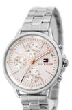 Tommy Hilfiger Carly White Dial Silver Stainless Steel Strap Watch for Women - 1781787