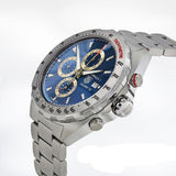 Tag Heuer Formula 1 Automatic Chronograph Blue Dial Silver Strap Watch for Men - CAZ2015.BA0876