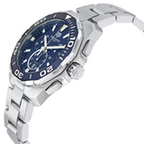 Tag Heuer Aquaracer Blue Dial SIlver Steel Strap Watch for Men - CAY111B.BA0927