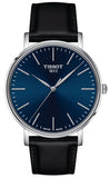 Tissot Everytime Gent Blue Dial Black Leather Strap Watch for Men - T143.410.16.041.00