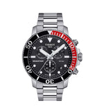 Tissot Seastar 1000 Chronograph Black Dial Silver Steel Strap Watch For Men - T120.417.11.051.01